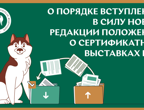 Вебинар «О порядке вступления в силу новой редакции Положения о сертификатных выставках РКФ»