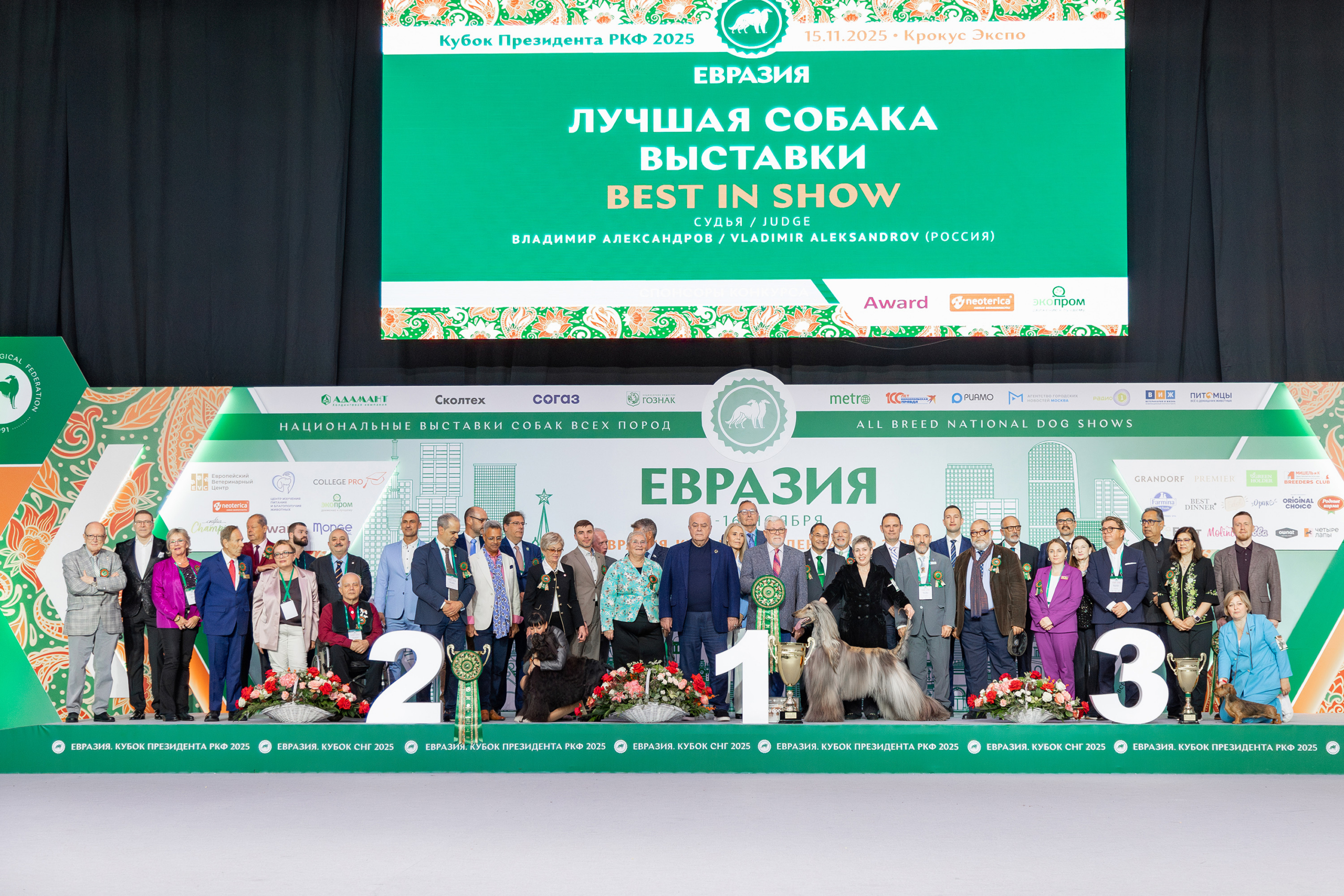 В Москве прошла выставка собак «Евразия 2025»