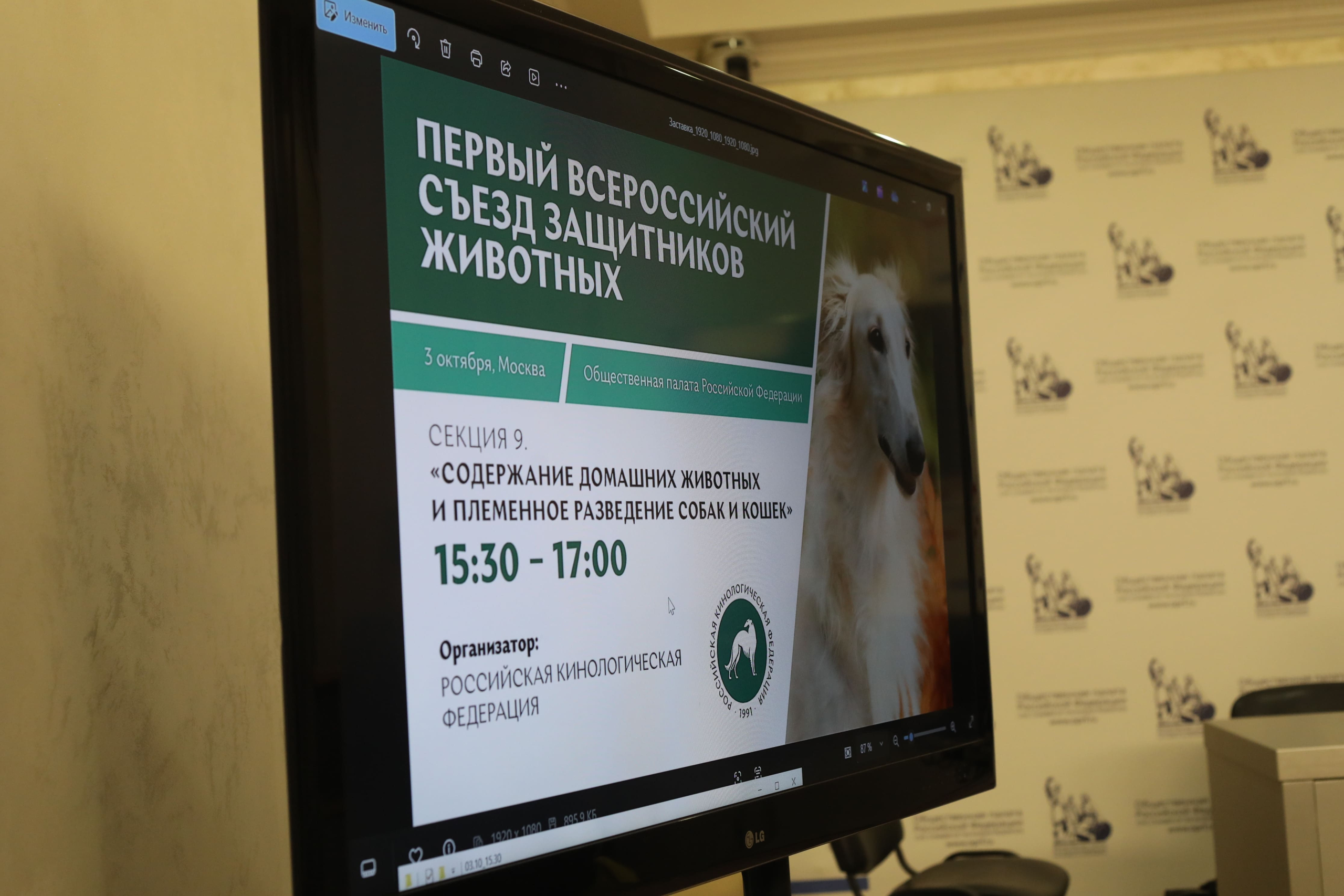 РКФ на Первом Всероссийском съезде защитников домашних животных