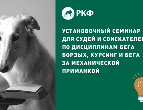 Установочный семинар для судей и соискателей по дисциплинам бега борзых, курсинг и бега за механической приманкой